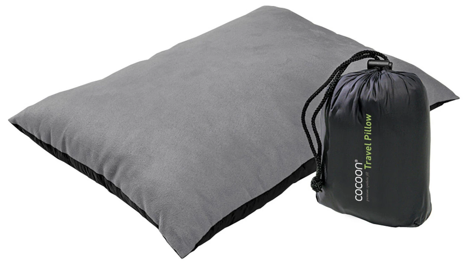 Cocoon Synthethic Pillow Large, Grijs/zwart 1 Cocoon Synthethic Pillow Large, Grijs/zwart