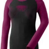 Dynafit Speed Dryarn Longsleeve T-Shirt Dames, Violet/zwart