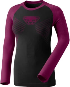 Dynafit Speed Dryarn Longsleeve T-Shirt Dames, Violet/zwart