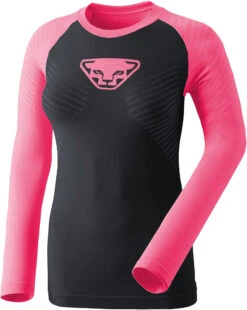 Dynafit Speed Dryarn Longsleeve T-Shirt Dames, Zwart/roze