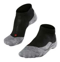 Falke RU4 Korte Hardloopsokken Heren, Zwart/grijs
