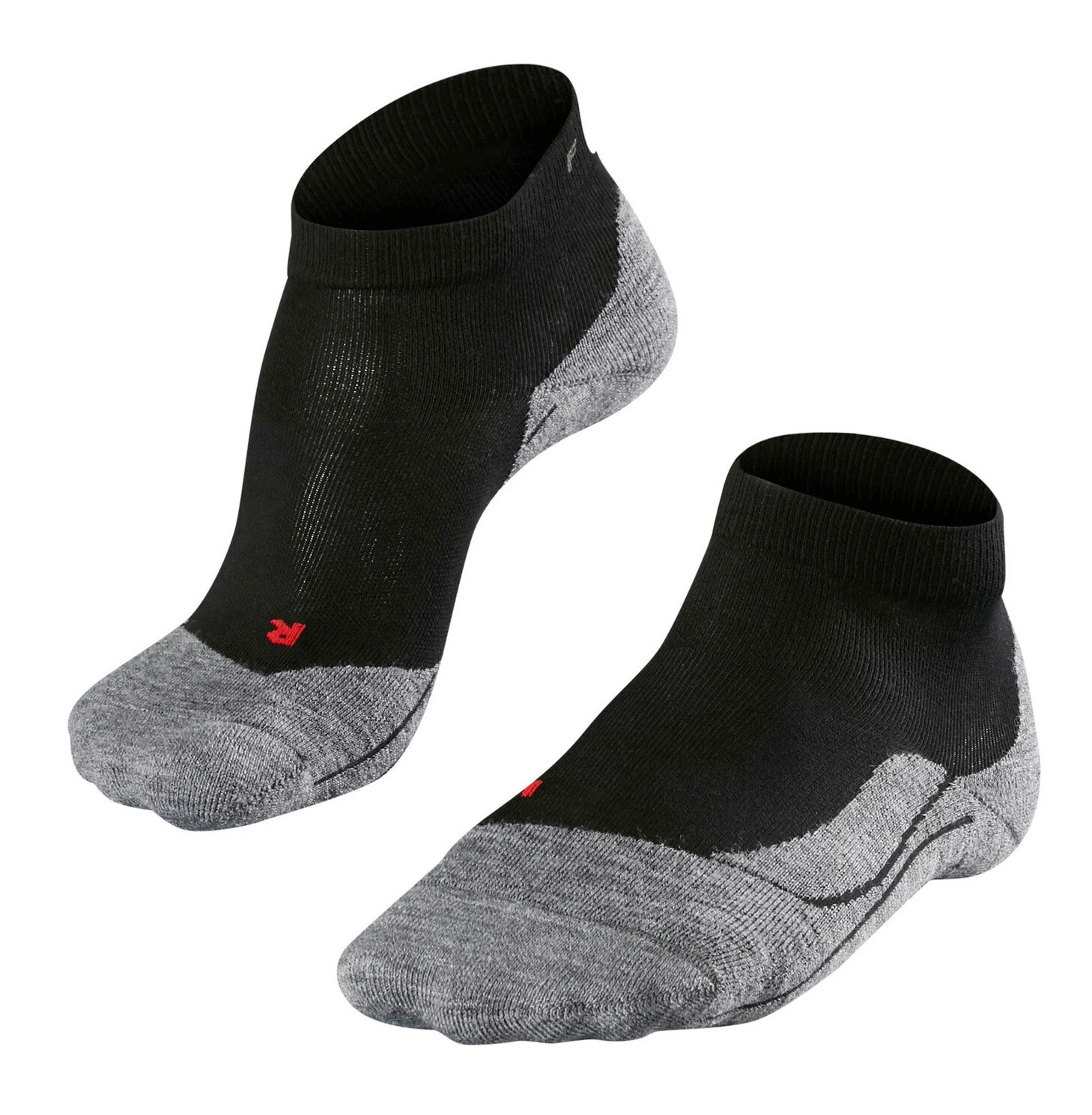 Falke RU4 Korte Hardloopsokken Heren, Zwart/grijs 1 Falke RU4 Korte Hardloopsokken Heren, Zwart/grijs