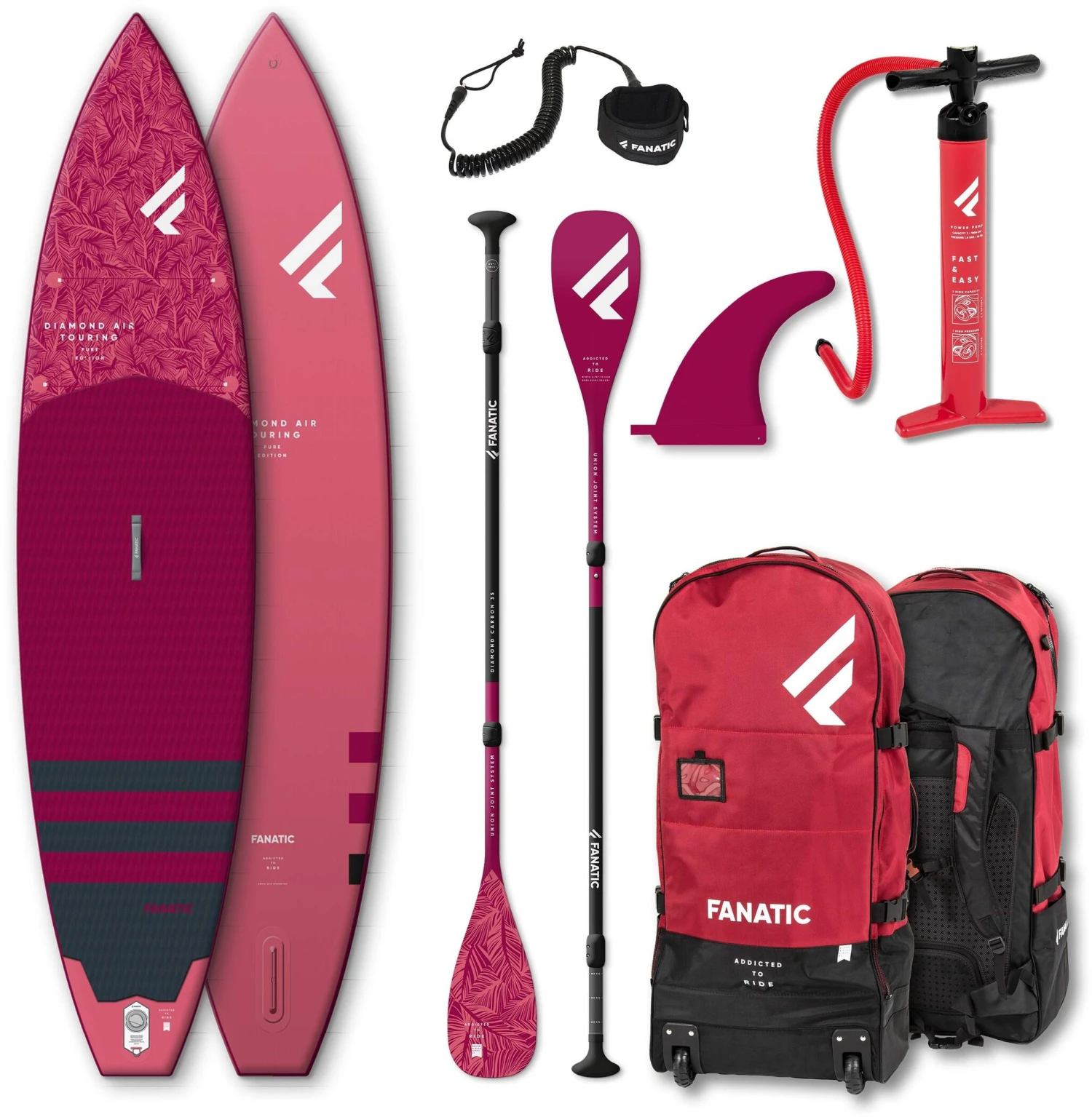 Fanatic Diamond Air Touring SUP Package 11'6"x31" Inflatable SUP With Paddle And Pump 1 Fanatic Diamond Air Touring SUP Package 11'6"x31" Inflatable SUP With Paddle And Pump