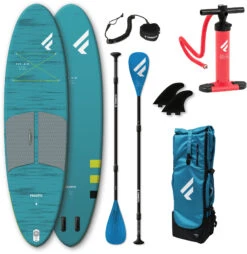Fanatic Fly Air Pocket/Pure SUP Package 10'4" Inflatable SUP With Paddle And Pump