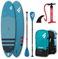 Fanatic Fly Air Premium/Pure SUP-Pakket 9.8" Opblaasbare SUP Met Peddel En Pomp