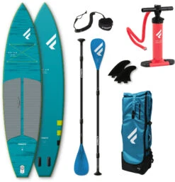 Fanatic Ray Air Pocket/Pure SUP Package 11'6"x31" Inflatable SUP With Paddle And Pump