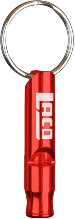 LACD Mini Emergency Fluit Sleutelhanger, Rood