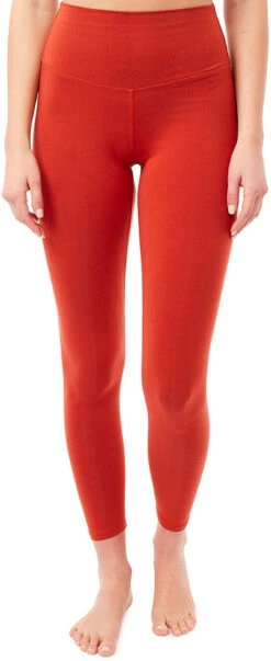 MANDALA High Rise Full Length Legging Dames, Rood