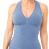 MANDALA Racer Back Top Dames, Blauw