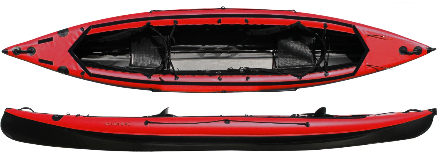 Nortik Scubi 2 XL Kajak, Rood/zwart 1 Nortik Scubi 2 XL Kajak, Rood/zwart