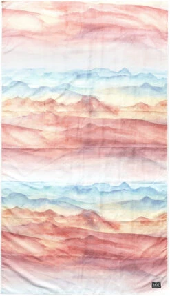 Picture Break Handdoek, Rood/blauw