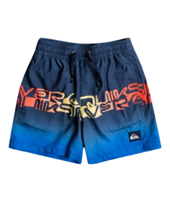 Quiksilver Wordblock 12" Volley Shorts Kinderen, Blauw