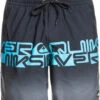 Quiksilver Wordblock 17 Volley Shorts Heren, Zwart