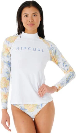 Rip Curl Always Summer UPF 50+ LS Top Women, Wit/bont