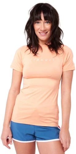 Rip Curl Dawn Patrol SS UV Shirt Dames, Oranje