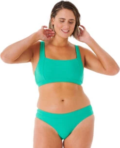 Rip Curl Premium Surf DD Crop Bikini Top Dames, Groen
