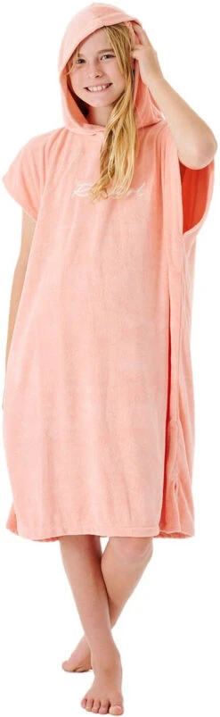 Rip Curl Script Hooded Towel Girls, Roze