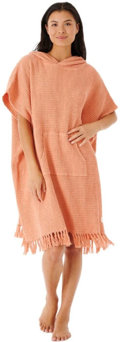 Rip Curl Stonewash Hooded Towel Women, Oranje
