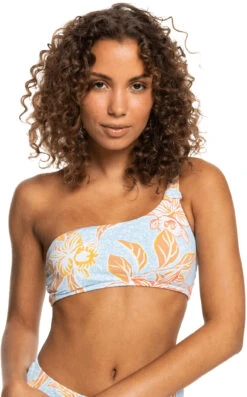 Roxy Island In The Sun Asymmetrische Top Dames, Blauw/oranje