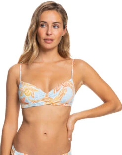 Roxy Island In The Sun Wrap Top Dames, Blauw/oranje