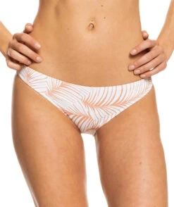 Roxy Palm Tree Dreams Bikinibroekjes Dames, Wit/oranje