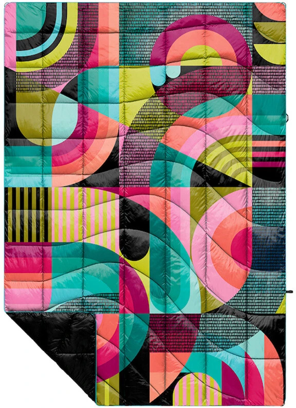 Rumpl Printed Nanoloft Puffy Deken 1 Persoon, Zwart/bont 1 Rumpl Printed Nanoloft Puffy Deken 1 Persoon, Zwart/bont