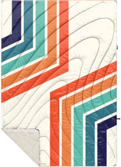 Rumpl Printed Sherpa Puffy Deken 1 Persoon, Wit/bont